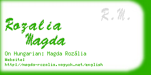 rozalia magda business card